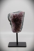Load image into Gallery viewer, Amethyst Crystal Stone (with black stand)