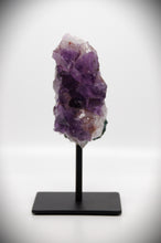 Load image into Gallery viewer, Amethyst Crystal Stone (with black stand)