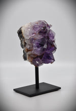 Load image into Gallery viewer, Amethyst Crystal Stone (with black stand)