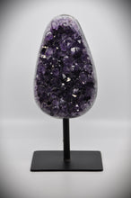 Load image into Gallery viewer, Amethyst Crystal Stone (with black stand)