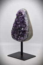 Load image into Gallery viewer, Amethyst Crystal Stone (with black stand)