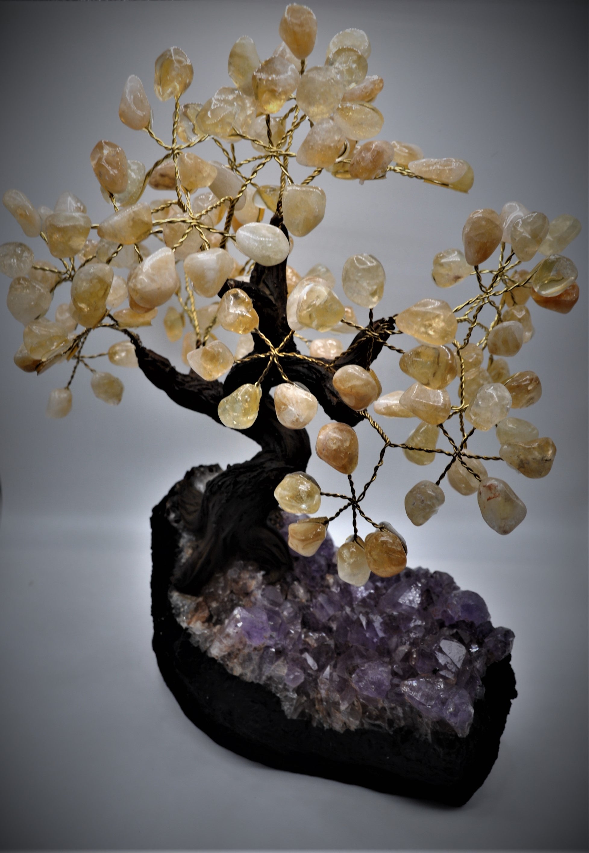citrine bonsai crystal tree Citrine Bonsai Tree 9" – Holistic World