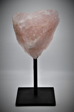 Load image into Gallery viewer, Rose Quartz Crystal Stone (with black stand)