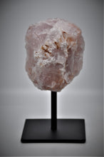 Load image into Gallery viewer, Rose Quartz Crystal Stone (with black stand)