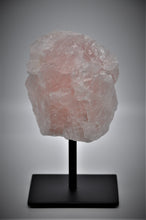 Load image into Gallery viewer, Rose Quartz Crystal Stone (with black stand)