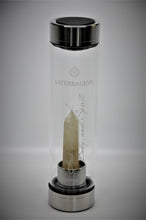 Load image into Gallery viewer, Energy Citrine Glass Water Bottle 18.5 Oz
