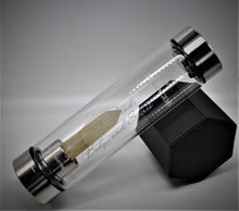 Load image into Gallery viewer, Energy Citrine Glass Water Bottle 18.5 Oz
