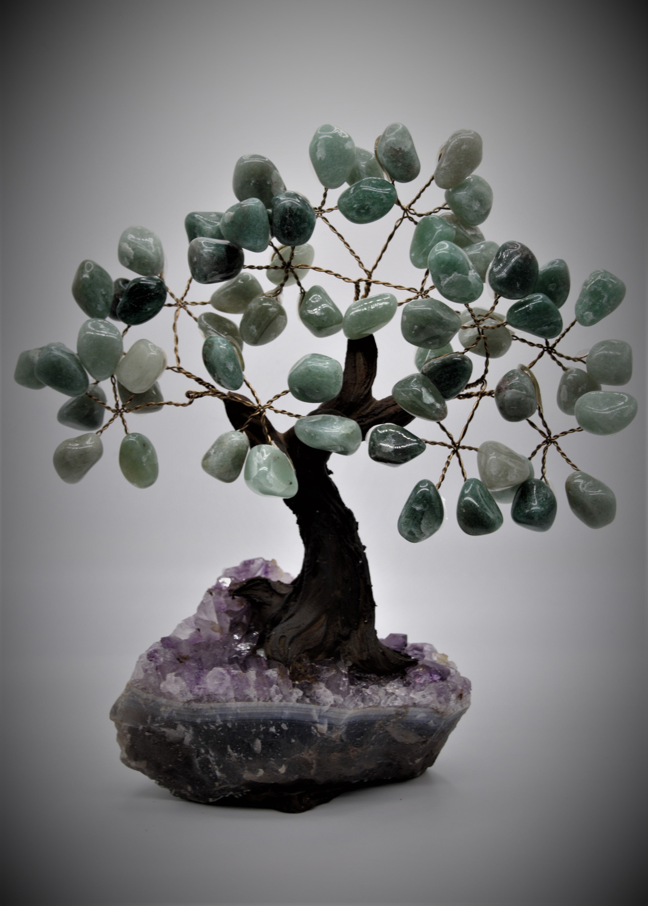stone bonsai tree Green Aventurine Bonsai Tree 7" – Holistic World