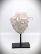 Load image into Gallery viewer, Clear Quartz Crystal Stone with black base
