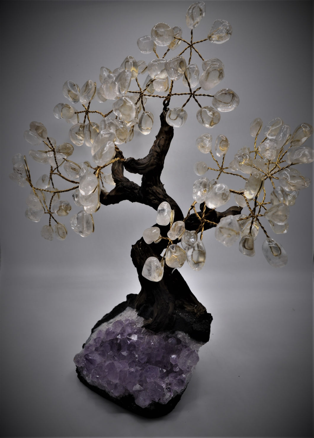 crystal bonsai tree Clear Quartz Bonsai Tree 9" – Holistic World