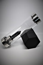 Load image into Gallery viewer, Black Obsidian Energy Glass Water Bottle 18.5 oz
