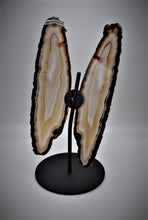 Load image into Gallery viewer, Agate with black base XL Butterfly
