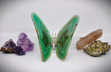 Load image into Gallery viewer, Green Agate Butterfly
