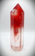 Cherry quartz crystal obelisk