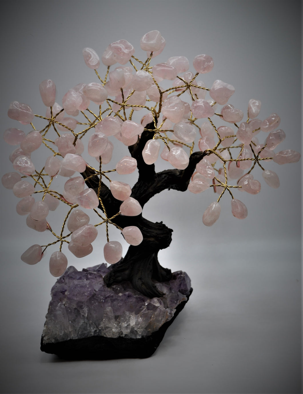 rose quartz bonsai tree Rose Quartz Bonsai Tree 9" – Holistic World